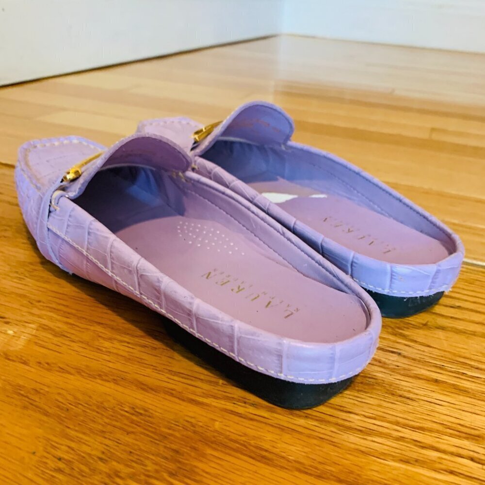 Ralph Lauren Women's Carlene Mules Slides Size 6 B - Picture 12 of 16